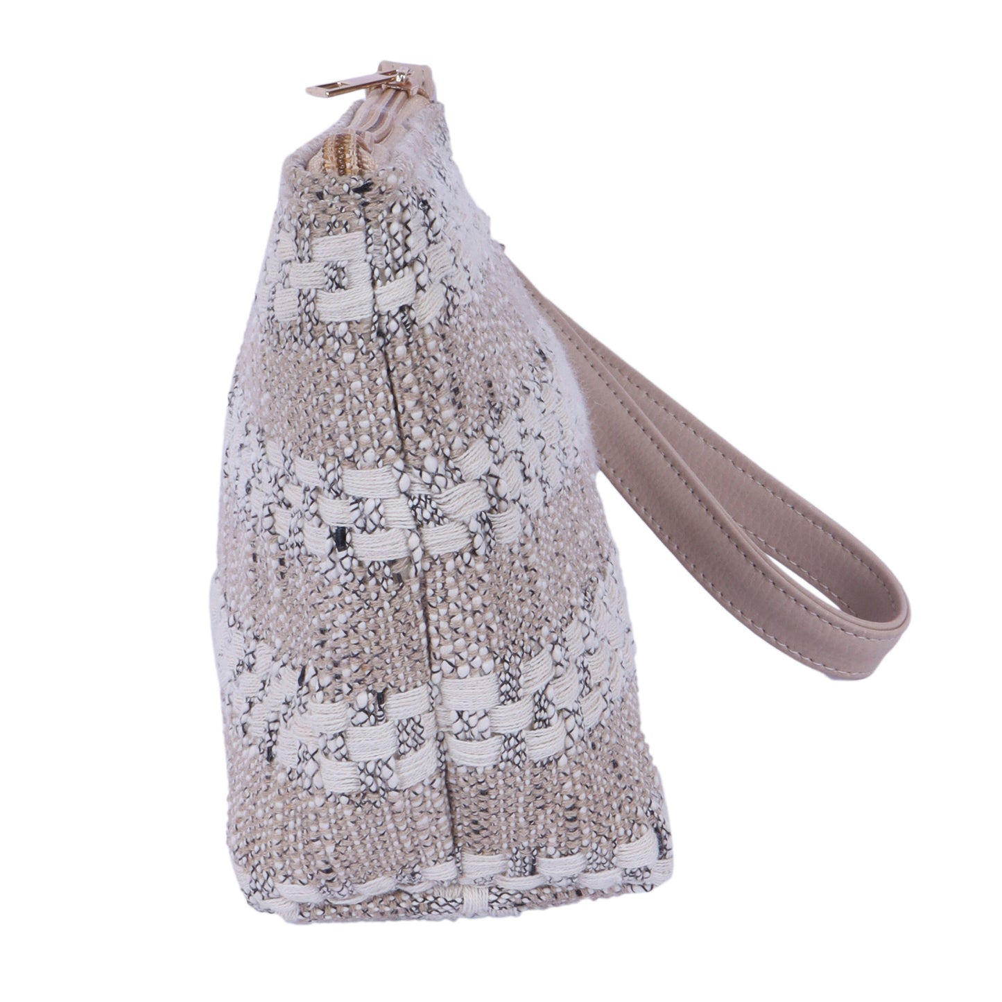 IVORY WEAVE POUCH