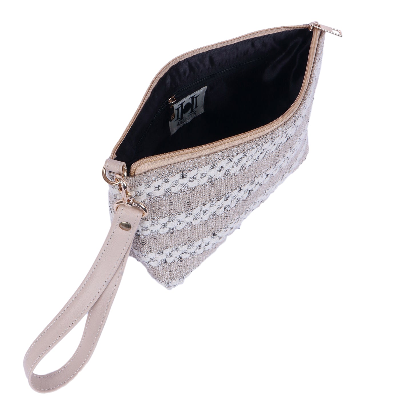 IVORY WEAVE POUCH