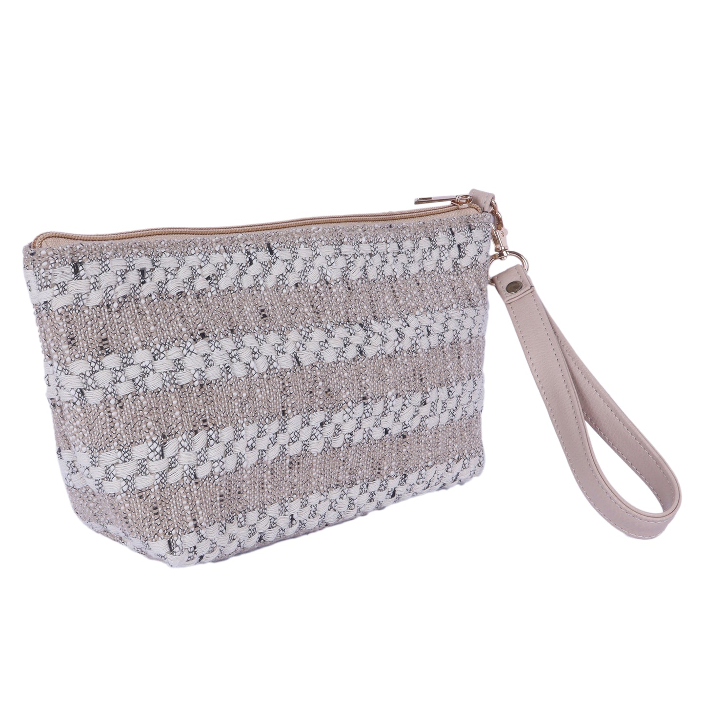 IVORY WEAVE POUCH