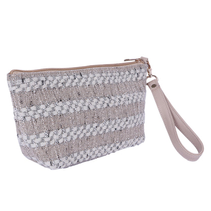 IVORY WEAVE POUCH