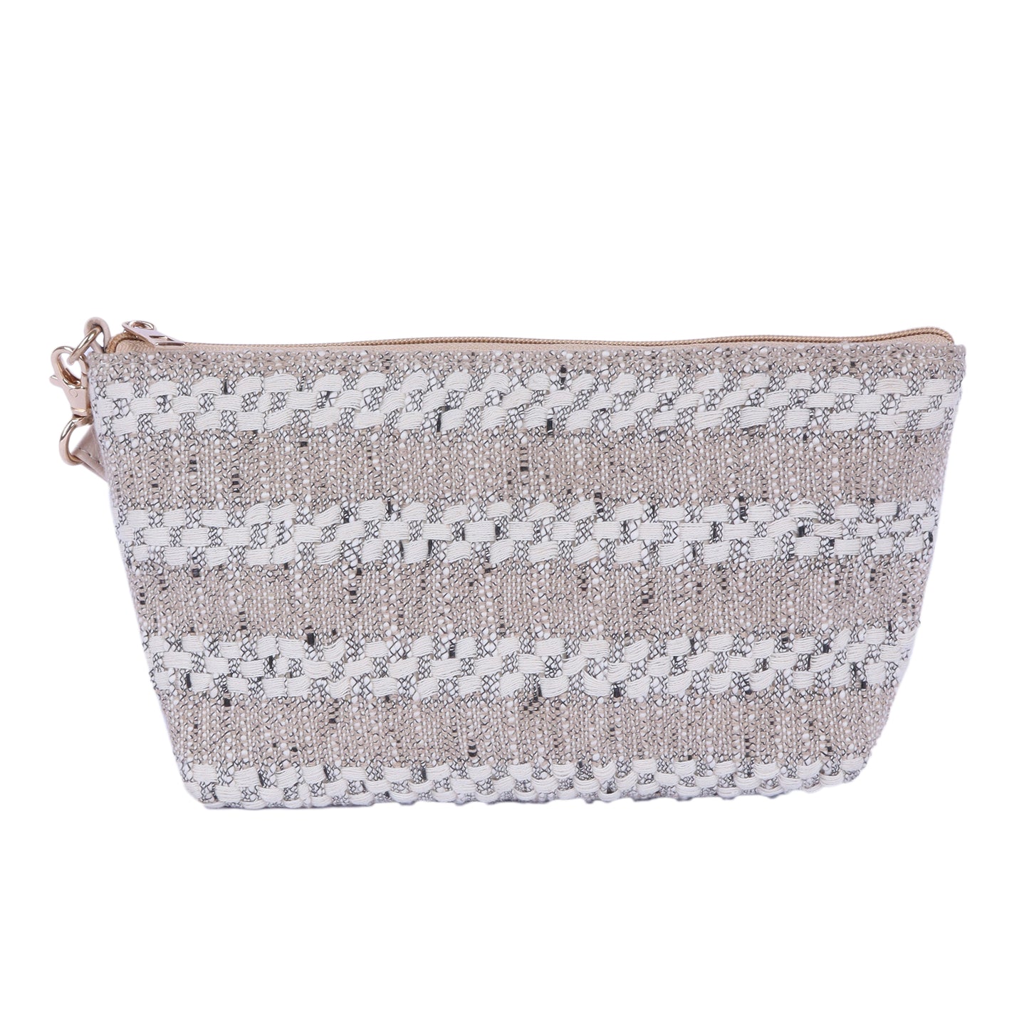 IVORY WEAVE POUCH